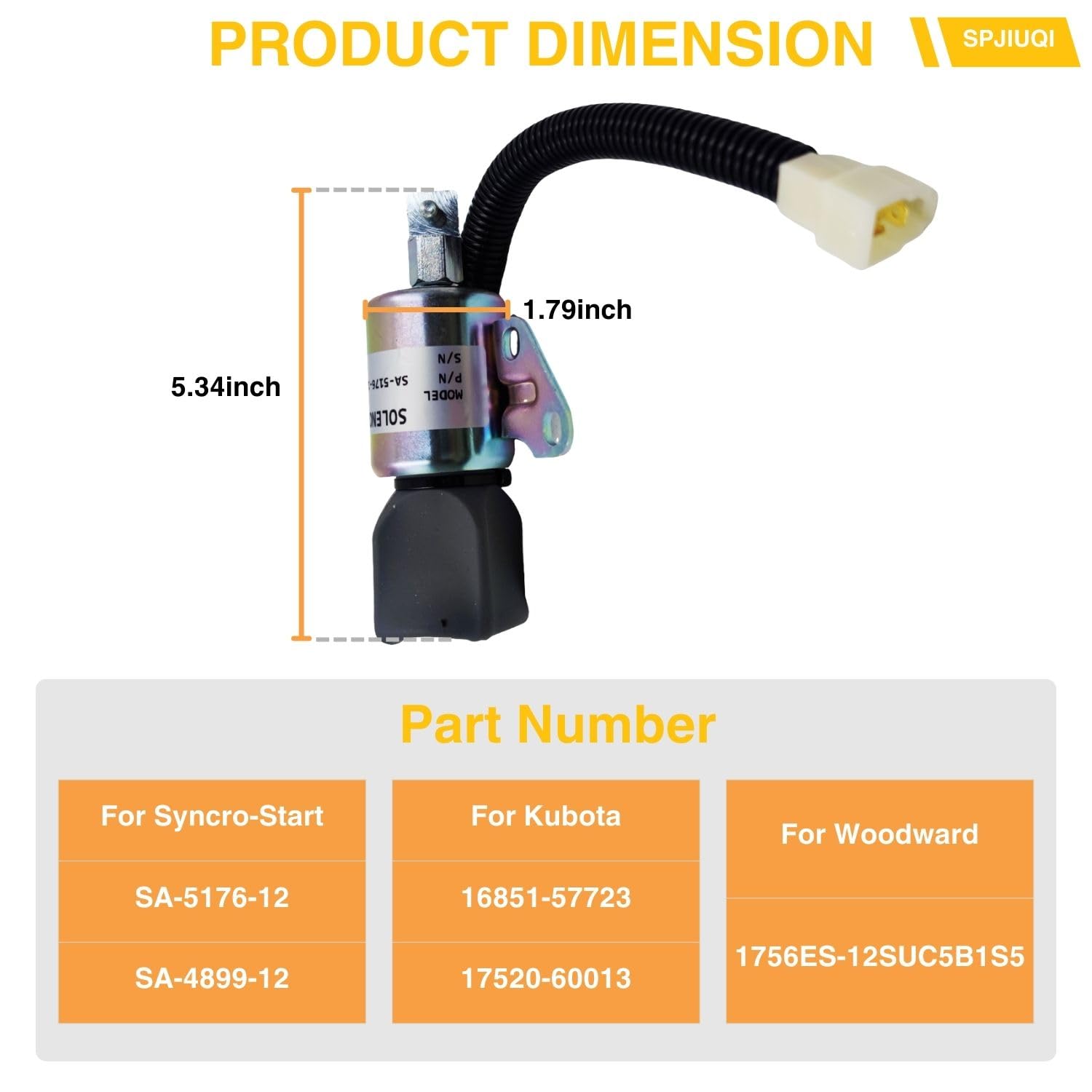 Amazon.co.jp: 12V 燃料遮断ソレノイドバルブ SA-5176-12 Kubota D722